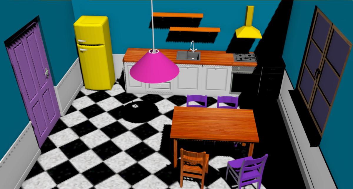 Projekt kuchnia 2014 (ćwiczenie programu 3d max)