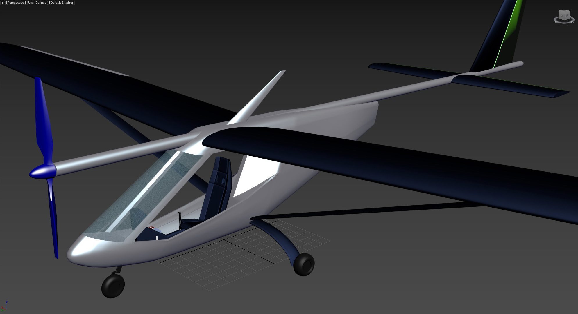 Samolot 3d Projekt na potrzeby gry Air-Cycle 2017